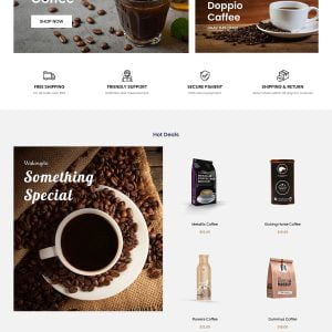 咖啡奶茶店网页设计